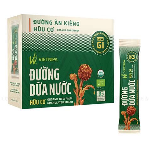 Đường Dừa Nước Hữu Cơ Vietnipa Hũ 150G