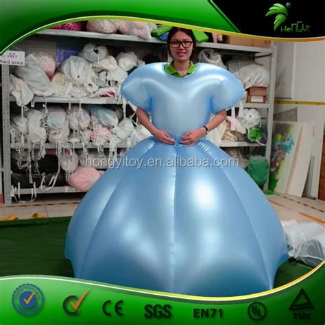 Custom Double Layer Pvc Inflatable Skirt Inflatable Pvc Suit Hongyi