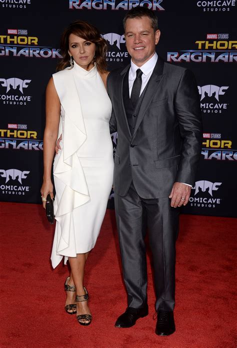 luciana barroso  matt damon  thor ragnarok premiere  los