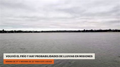 Volvió el frío y hay probabilidades de lluvias en Misiones Vídeo