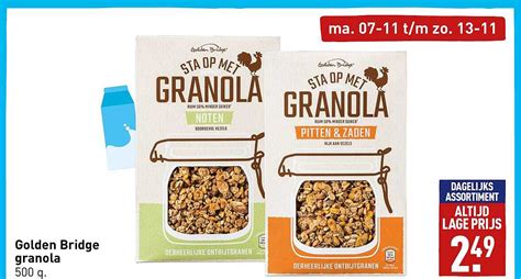 Golden Bridge Granola Aanbieding Bij ALDI 1Folders Nl