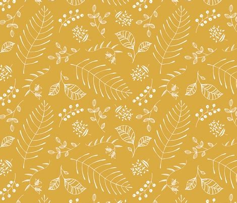 Botanika - custom color Mustard Fabric | Fabric print design, Wallpaper, Phone wallpaper patterns