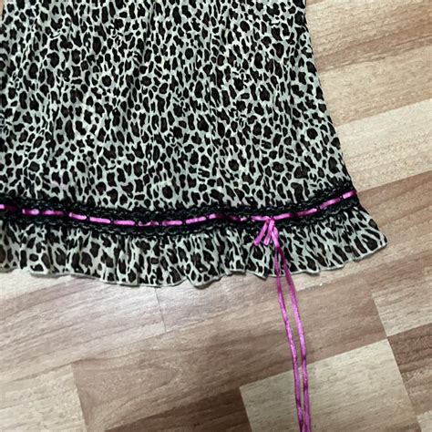 Vintage Y K Rampage Cheetah Print Lingerie Mesh Depop