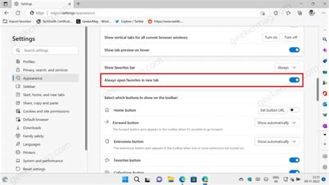 How To Always Open Favorites In New Tab In Microsoft Edge