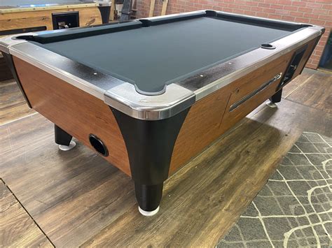 7' Dynamo Red Oak | Used Coin Operated Bar Pool Tables