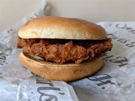 Review Carl S Jr Hand Breaded Chicken Sandwich