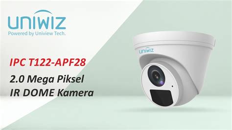 UNIWIZ IPC T122 APF28 2 0 Mega Piksel IR DOME Kamera YouTube