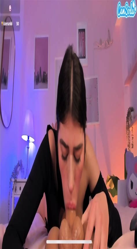 Latina Sloppy Dildo Blowjob