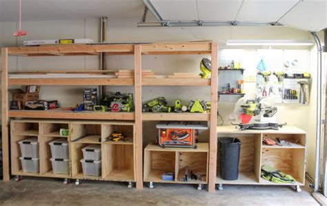 10 Free DIY Garage Shelving Plans and ideas