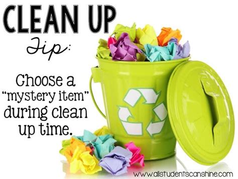 Classroom Clean Up Made Easy