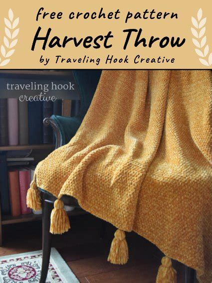 Free Crochet Pattern Harvest Throw · Free Crochet Patterns