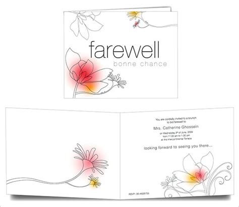 Farewell Card Templates | 12+ Free Printable Word & PDF Formats