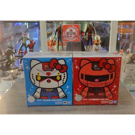 Chogokin Gundam X Hello Kitty And Chars Zaku Ii X Hello Kitty Shopee