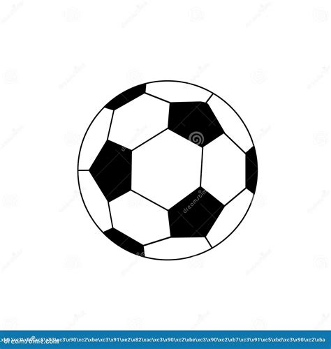 Cone Da Bola De Futebol Em Uma Ilustra O Do Vetor De Fundo Branco