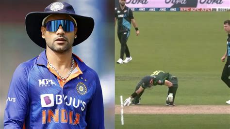 Shikhar Dhawan Trolls Pakistans Mohammad Rizwan For Taking Short Run