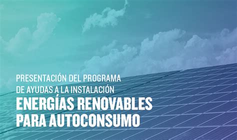 COAM Presentación del programa de ayudas a la instalación de energías