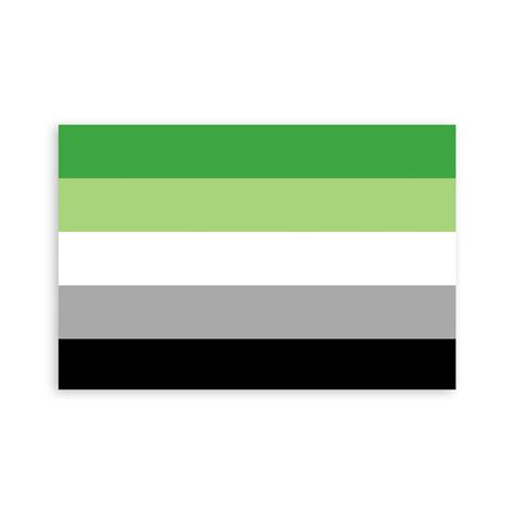 Aromantic Pride Flag Sticker 4x6