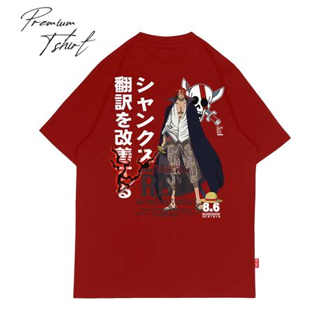 Jual SUNNYGO BAJU KAOS ONE PIECE FILM RED AKAGAMI NO SHANKS MAROON