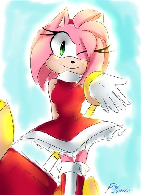 Roses Are Pink By Rulerofsonic On Deviantart Amy Rose Sonic And Amy