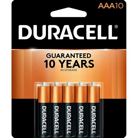 Duracell Coppertop Aaa Alkaline Batteries Long Lasting All Purpose Triple A Battery For