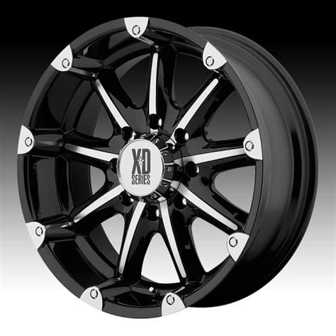 XD Series XD779 Badlands Black Machined Custom Wheels Rims XD779