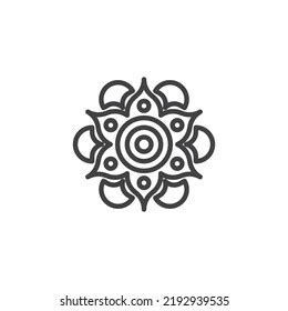 1,757 Rangoli Outline Stock Vectors and Vector Art | Shutterstock