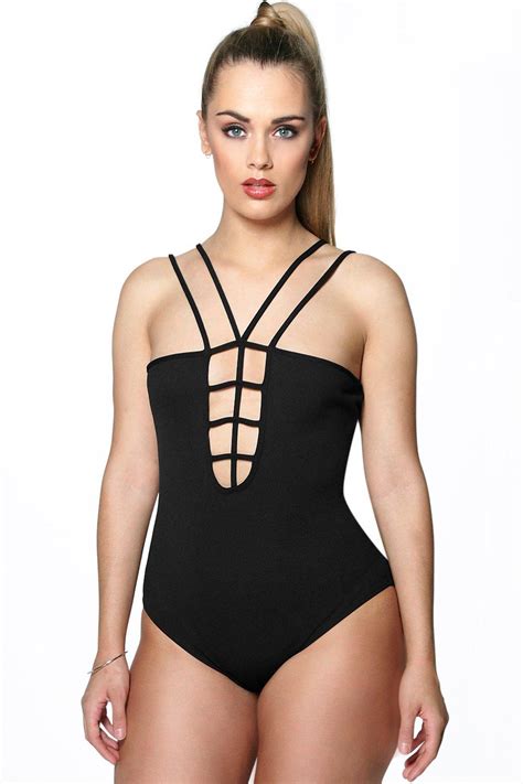 Plus Erin Strappy Bodysuit At