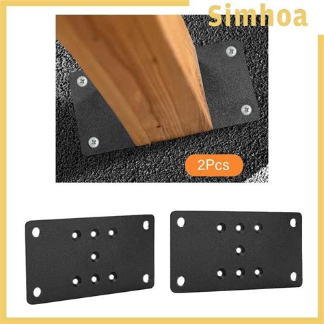 [SIMHOA] 2 Pieces Deck Heavy Duty Post Anchors Deck Post Brackets ...