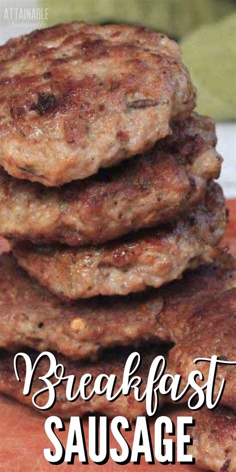 How To Make Homemade Breakfast Sausage Artofit