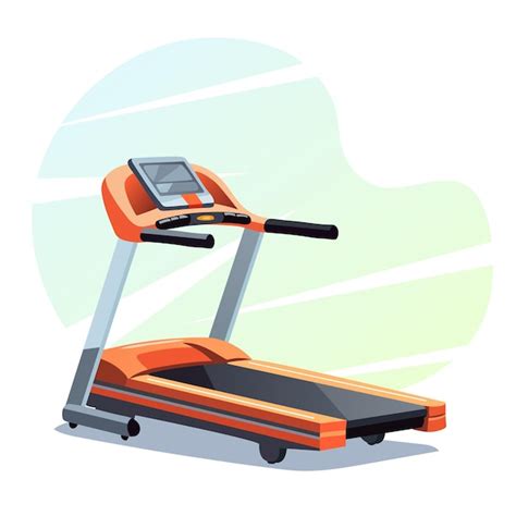 Premium Vector Orange Treadmill For Fitness Cardio Workouts Sports