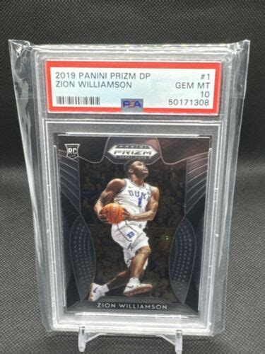 Panini Prizm Draft Picks Zion Williamson Rc Duke Pelicans