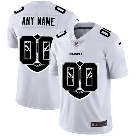 Nike Oakland Raiders Customized White Team Big Logo Vapor Untouchable