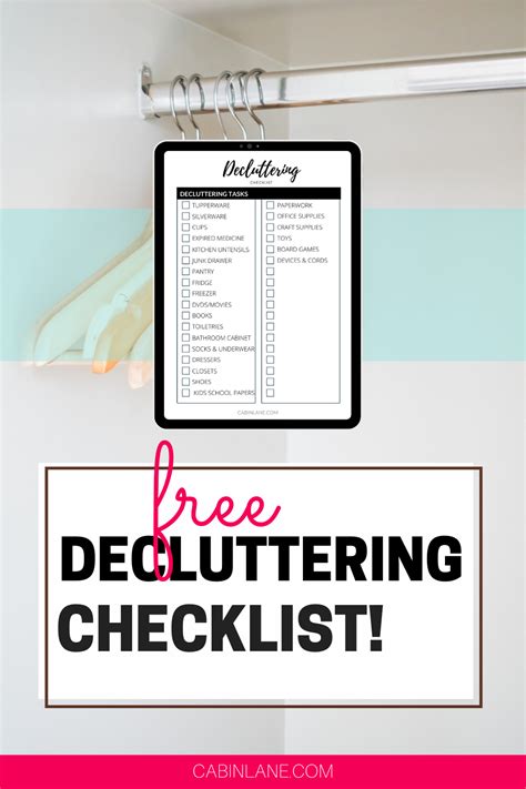 Free Decluttering Checklist Easily Deal With Clutter Artofit