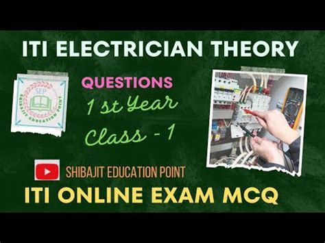 ITI Electrician Theory 1st Year ImportantQuestions Class 1 ITI Exam