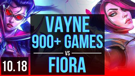 Vayne Vs Fiora Top 900 Games 2 Early Solo Kills Kda 1322