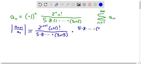 SOLVED 7 24 Use The Ratio Test To Determine Whether The Series Is