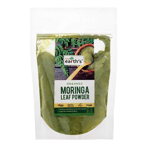 Purchase The Earth S Organic Moringa Leaf Powder Gluten Free 100g