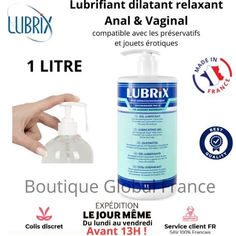 Lubrifiant Fran Ais Lubrix Gel Intime Vaginal Anal En Bidon De Litre