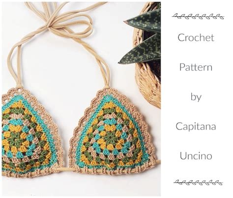 Pdf File For Crochet PATTERN Granny Crochet Bikini Top Sizes Etsy