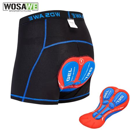 Wosawe Cycling Shorts Men D Gel Pad Yours Cycling Underwear Bicycle