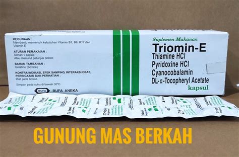 Jual Triomin E Kapsul Untuk Memperbaiki Nafsu Makan Menunjang