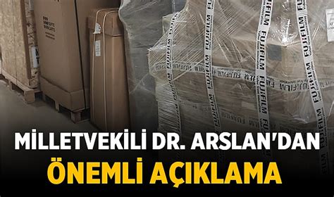 Milletvekili Dr Arslan dan Sağlık Sektörüne Önemli Yatırım Açıklaması