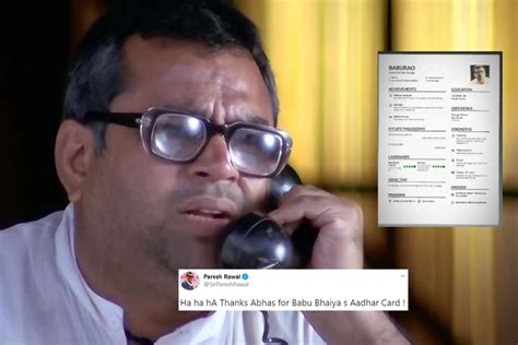 Someone Made a CV for Iconic Babu Rao from 'Hera Pheri' and Paresh Rawal Loves it