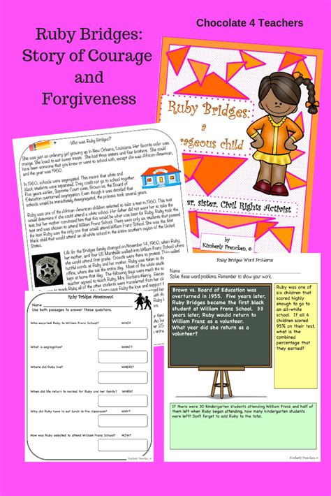 Free Printable Ruby Bridges Activities For Kindergarten