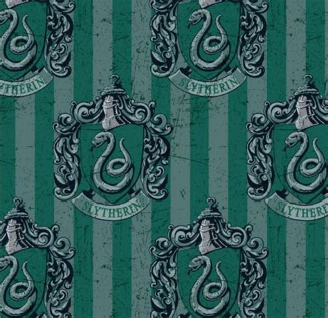 Harry Potter Slytherin Cotton Fabric Official Licensed Camelot Fabrics