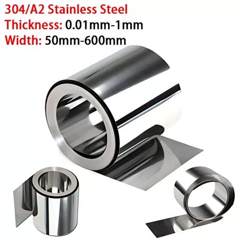 A Stainless Steel Foil Sheet Mm Mm Thick Fine Plate Metal