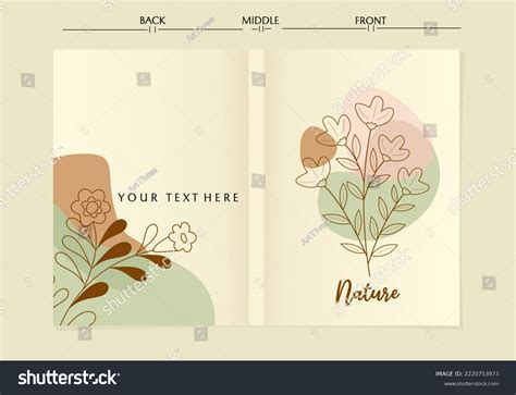 Contemporary Backgroundsboho Aesthetic Book Cover Hand Stock Vector ...