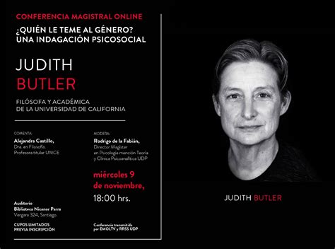 Judith Butler realizará charla magistral sobre género en Chile