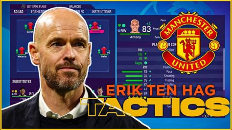 Erik Ten Hag Manchester United TACTICS (updated) | FIFA 22 & FIFA 23 ...