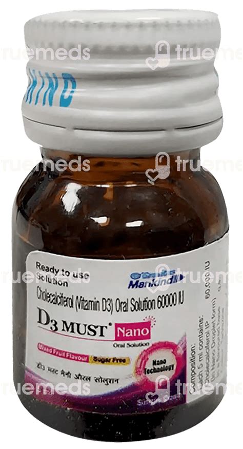 D Must Nano Mixed Fruit Flavour Sugar Free Oral Solution Ml Uses